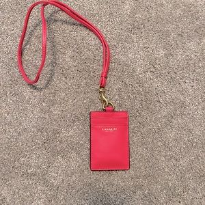 Coach ID lanyard